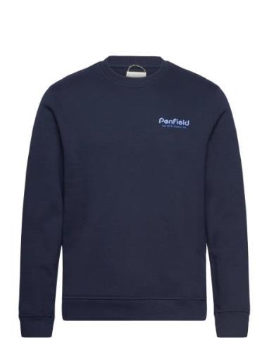 Penfield Penfield Sunset Mountain Back Graphic Crew Neck Sweat Marinbl...