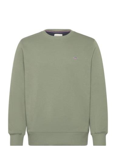 GANT Reg Shield C-Neck Sweat Grön