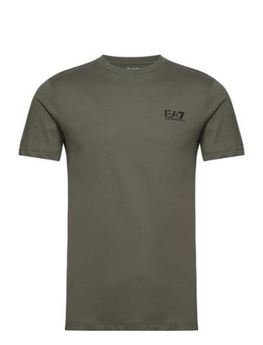 EA7 T-Shirts Khaki Green