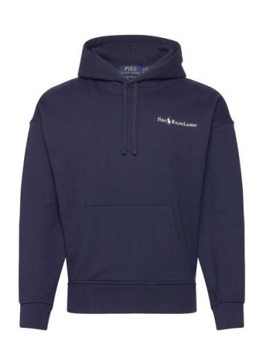 Polo Ralph Lauren Relaxed Fit Logo Fleece Hoodie Marinblå