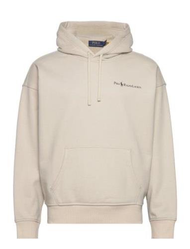 Polo Ralph Lauren Relaxed Fit Logo Fleece Hoodie Kräm