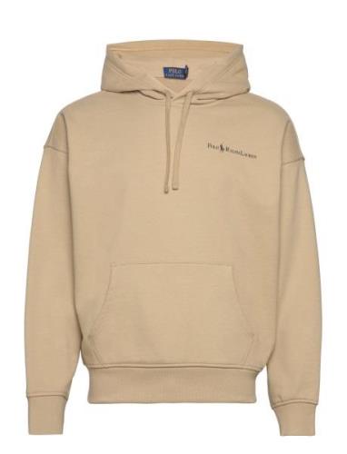 Polo Ralph Lauren Relaxed Fit Logo Fleece Hoodie Beige