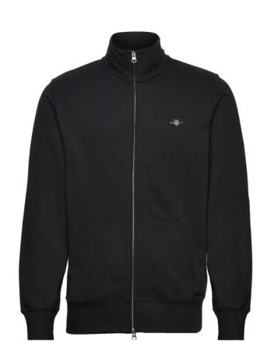 GANT Reg Shield Full Zip Sweat Svart