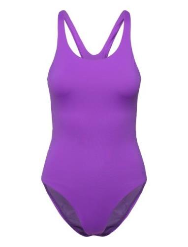 Casall Deep Racerback Swimsuit Lila