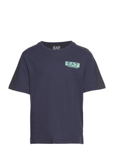 EA7 T-Shirts Marinblå