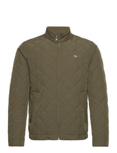 GANT Quilted Windcheater Khaki Green