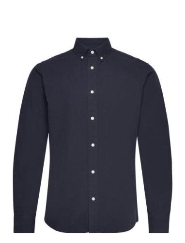 Selected Homme Slhslimrick-Poplin Shirt Ls Noos Marinblå