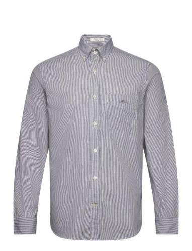 GANT Reg Classic Poplin Banker Shirt Svart