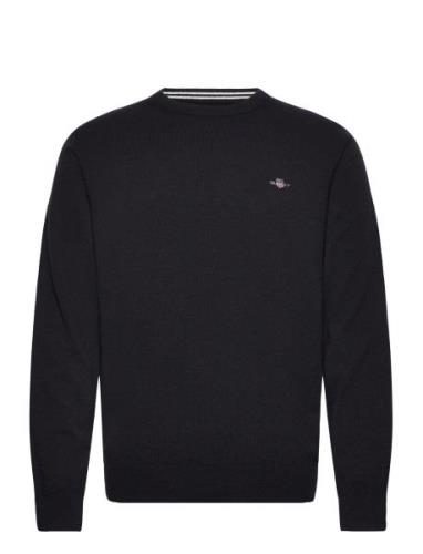 GANT Superfine Lambswool C-Neck Svart