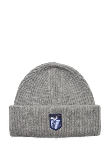 GANT Alpine Badge Beanie Grå