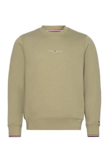 Tommy Hilfiger Tommy Logo Tipped Crewneck Grön