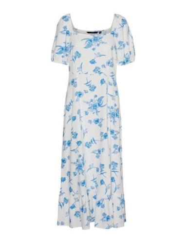 Vero Moda Vmmymilo Ss 7/8 Dress Wvn Ga Vit