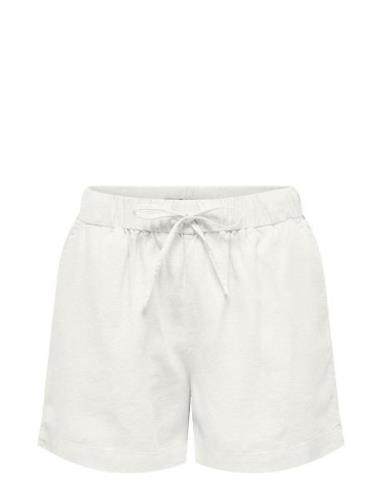 ONLY Onlcaro Mw Linen B Pull-Up Shorts Cc Pnt Vit