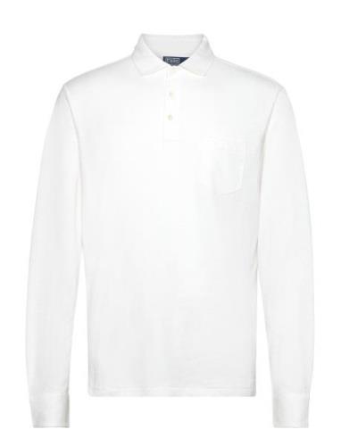 Polo Ralph Lauren Custom Slim Cotton-Linen Oxford Polo Vit