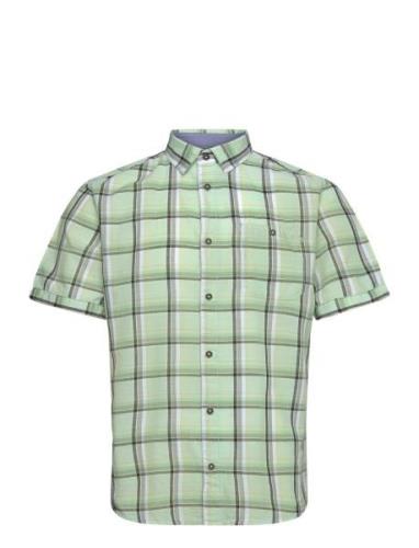 Tom Tailor Checked Slubyarn Shirt Grön