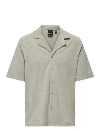 ONLY & SONS Onsdeniz Reg Ss Terry Shirt Cs Grå