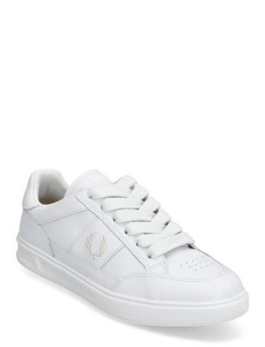 Fred Perry B440 Textured Leather Vit