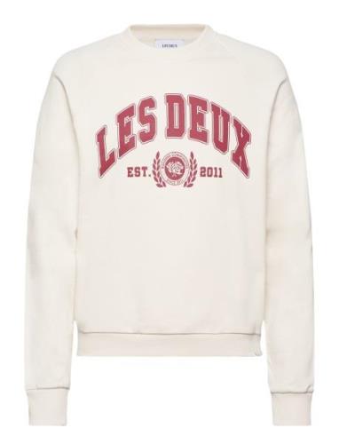 Les Deux University Sweatshirt Kräm