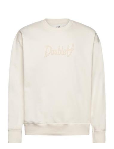 Double A By Wood Wood Noel Aa Script Embroidery Sweatshir Vit