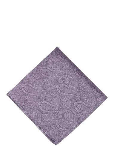 Portia 1924 Paisley Silk Pocket Square Rosa