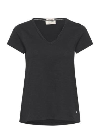 MOS MOSH Mmtulli V-Ss Basic Tee Svart