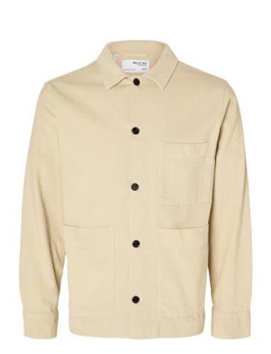 Selected Homme Slhloosetony-Cord Overshirt Noos Beige