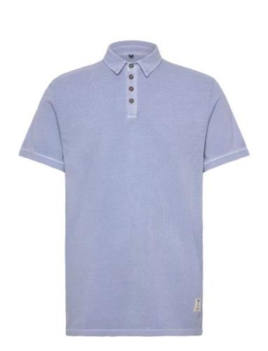 Fat Moose Landon Cotton Pique Polo Ss Blå