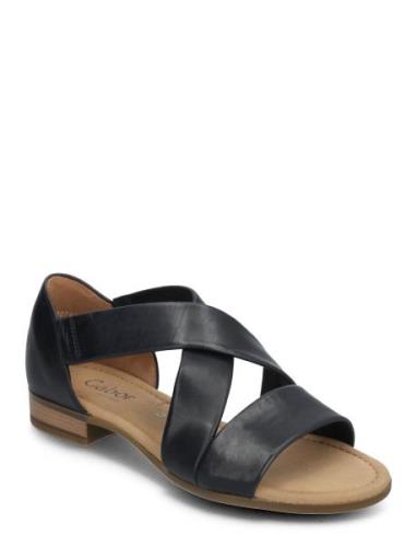 Gabor Flat Sandal Marinblå