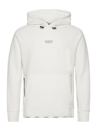 Superdry Sport Sport Tech Logo Loose Hood Vit