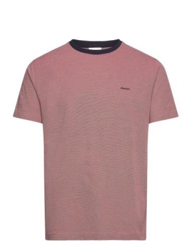 GANT 4-Col Oxford Regular Ss T-Shirt Rosa