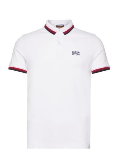 Superdry Sportswear Relaxed Tipped Polo Vit