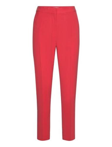 Mango Straight Suit Trousers Röd