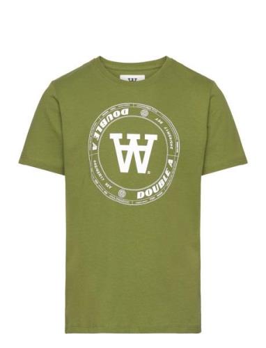 Double A By Wood Wood Ola Tirewall T-Shirt Gots Grön