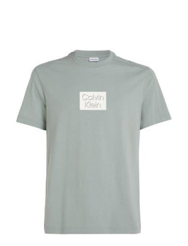 Calvin Klein Cut Out Shadow Logo T-Shirt Grön