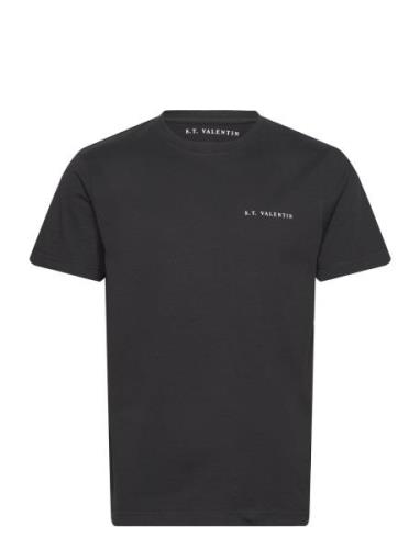 S.T. VALENTIN Heavyweight Organic Logo Tee Svart