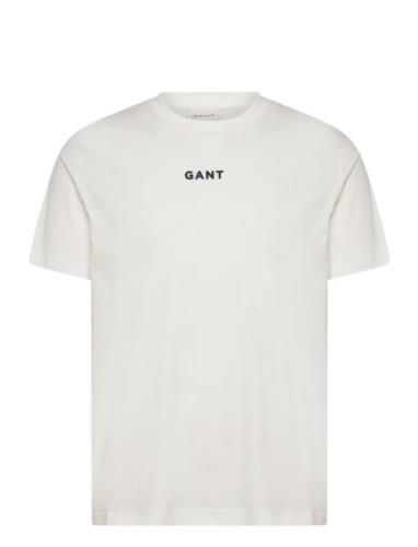 GANT Contrast Small Logo Tshirt Kräm