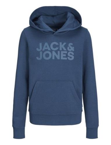 Jack & J S Jjecorp Logo Sweat Hood Noos Jnr Blå