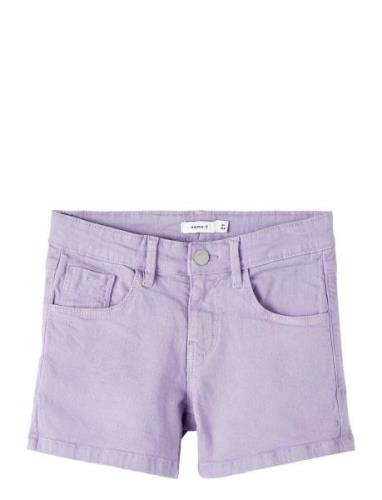 Name It Nkfrose Reg Twi Shorts 8212-Tp Noos Lila