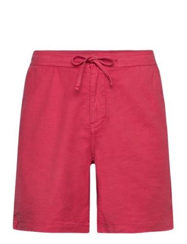 Morris Fenix Linen Shorts Röd