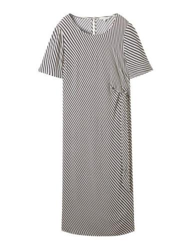 Tom Tailor Striped Dress With Knot Multi/patterned