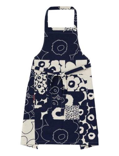 Unikko Kollaasi Apron Marimekko Home Navy