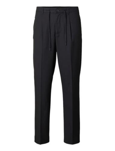 Selected Homme Slh190-Reg Tapered Leroy Pleat Pant Noos Svart