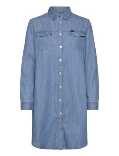 Lee Jeans Shirt Dress Blå