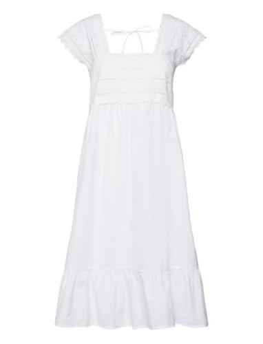 Lindex Nightdress Broderie Anglaise Vit