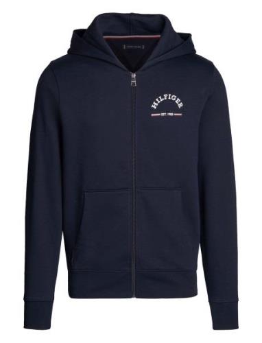 Tommy Hilfiger Roundall Hooded Zip Through Marinblå