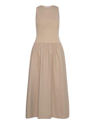 Mango A-Line Dress Beige