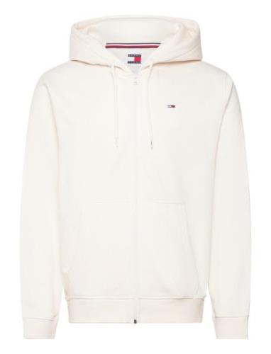 Tommy Jeans Tjm Reg S Flag Zip Thru Vit