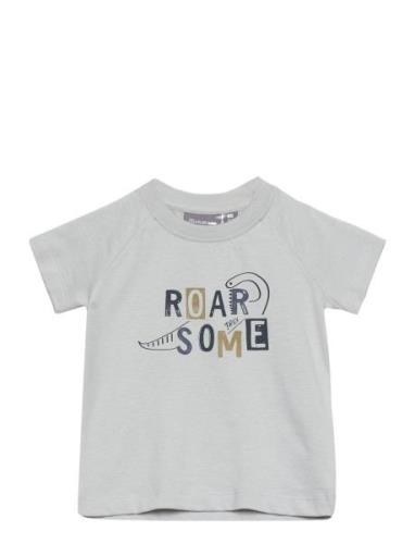 Color Kids Baby T-Shirt W. Chestprint S/S Grå