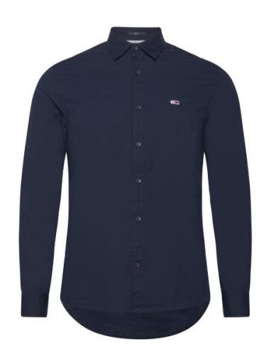 Tommy Jeans Tjm Reg Entry Poplin Shirt Marinblå