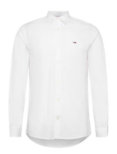 Tommy Jeans Tjm Reg Entry Poplin Shirt Vit